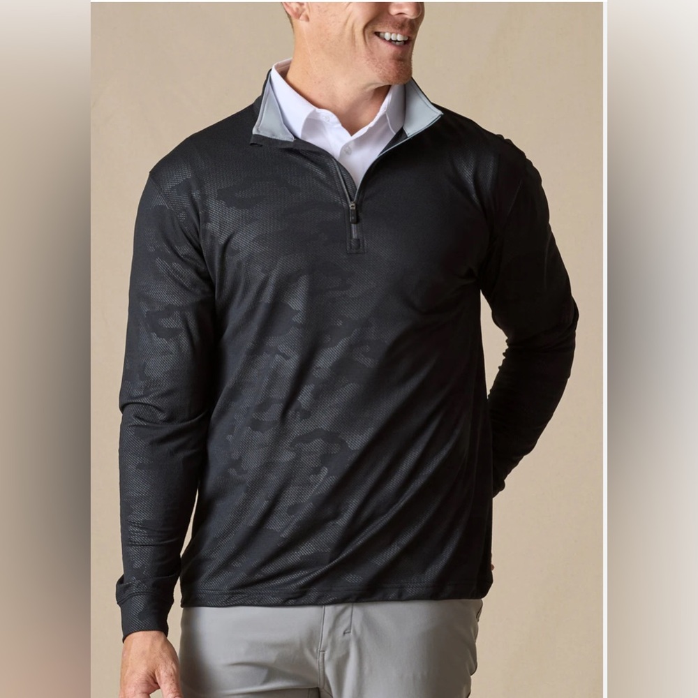 Sherman Quarter-Zip camo Pullover